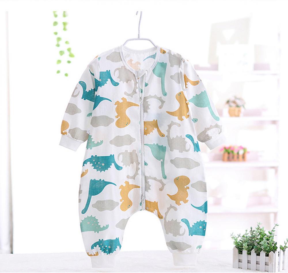 Baby One-Piece Clothes Cotton Gauze Spring And Autumn Summer Baby Pajamas Romper Long-Sleeved Romper Baby Zip Sleeper Wholesale Kids Clothes