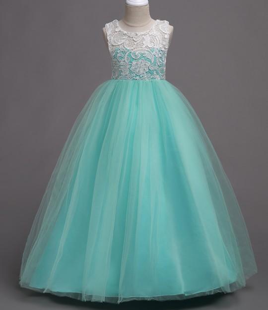 Beautiful Girl Prom Lace Tulle Evening Dress
