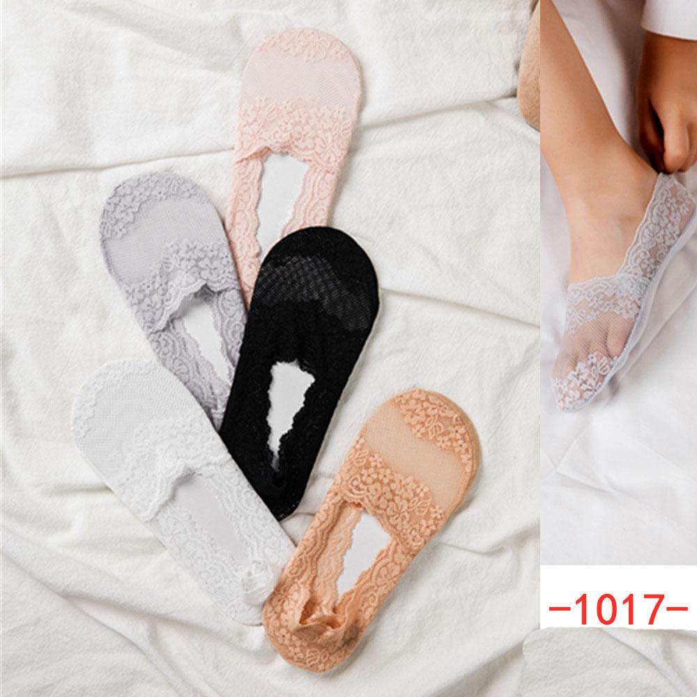 MOQ 10Pairs  Simple Lace Invisible Boat Socks Wholesale
