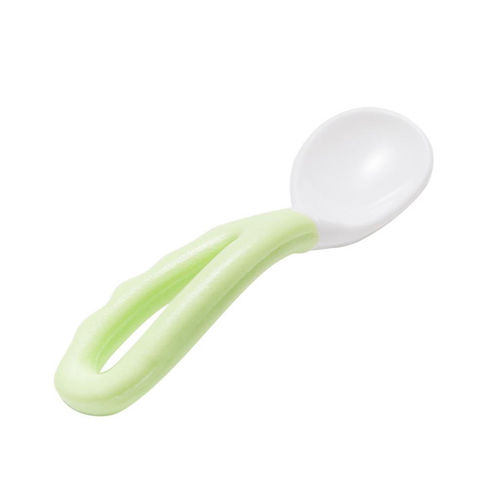 MOQ 10PCS Baby Curved Soup Spoon Single Pack Baby Training Spoon To Eat Childrens Accessories Wholesale