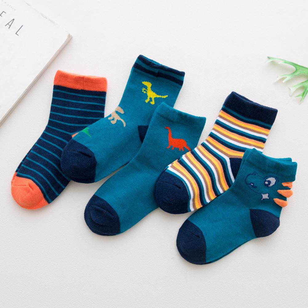 10 PCS Children's Cotton Socks All Season Boys&Girls Cartoon Pattern Socks Wholesale Kids Accessories