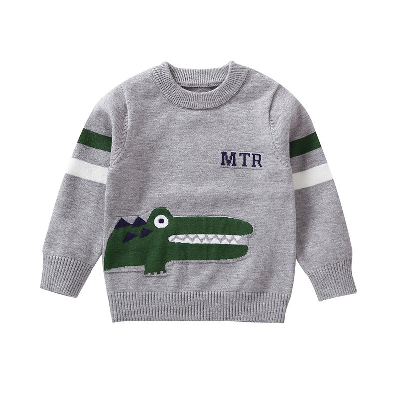 10PCS No Profit On Sale Clearance & Closeout Specials Boys Crocodile Cartoon Long Sleeve Knitted Sweaters wholesale infant clothing