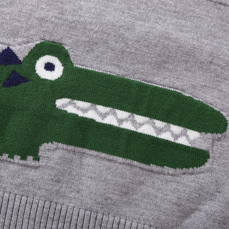 10PCS No Profit On Sale Clearance & Closeout Specials Boys Crocodile Cartoon Long Sleeve Knitted Sweaters wholesale infant clothing