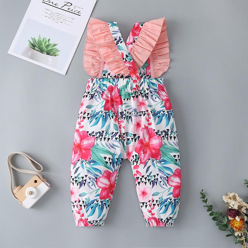 124PCS Clearance & Closeout Specials Baby Girls Floral Romper Baby Clothing Suppliers