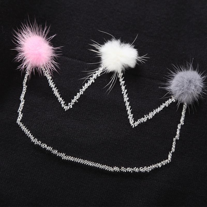 13PCS No Profit On Sale Clearance & Closeout Specials Girls Ball Crown Long Sleeve Sweaters childrens wholesale