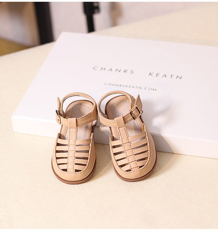 Children's Shoes Summer New Princess Girls Wrapped Head Sandals Children Baby Roman Shoes