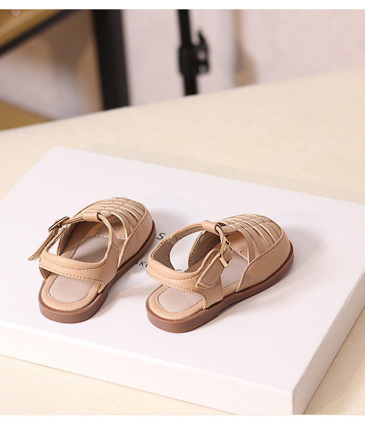 Children's Shoes Summer New Princess Girls Wrapped Head Sandals Children Baby Roman Shoes