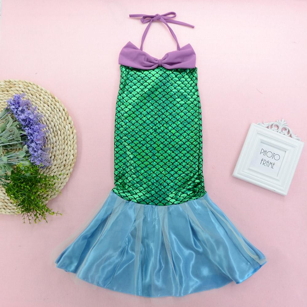 Fashionable Girls Mermaid Suspender Fishtail Dress