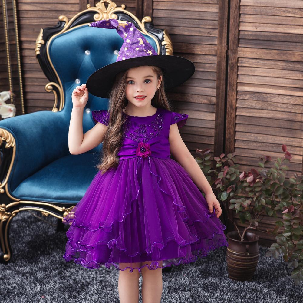 Christmas Little Witch Performance Dress With Hat