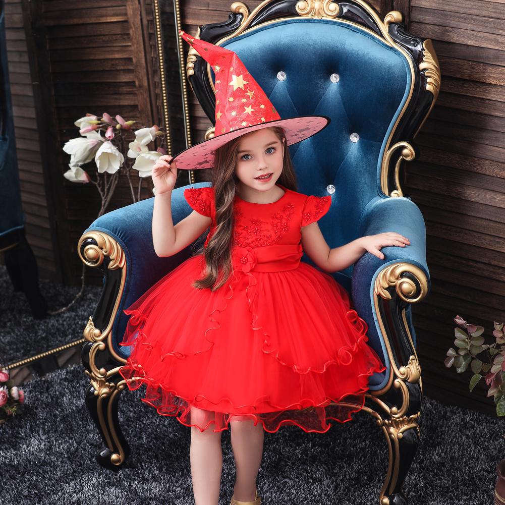 Christmas Little Witch Performance Dress With Hat