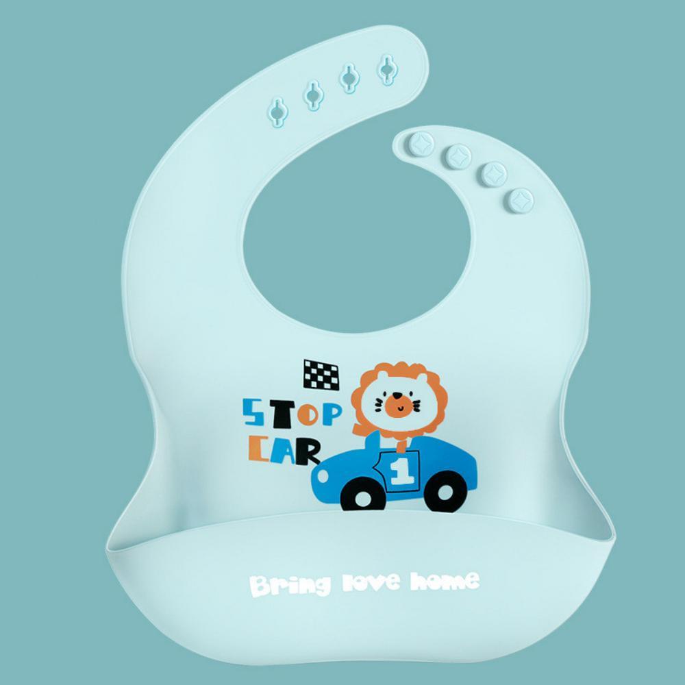 MOQ 2PCS Baby Silicone Waterproof Stereo Bib Kids Children's Saliva Pocket Accessories Wholesale