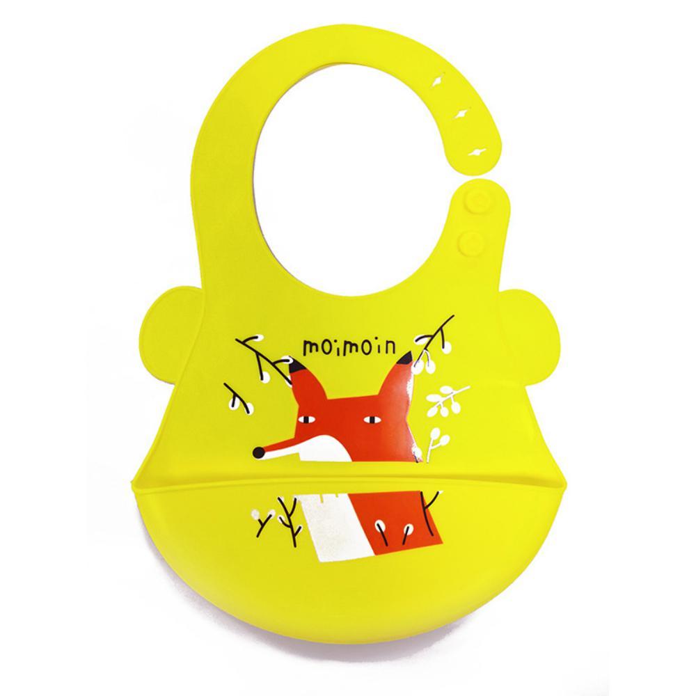 MOQ 2PCS Cartoon Waterproof And Antifouling Baby Silicone Saliva Towel  Bibs Accessories Wholesale