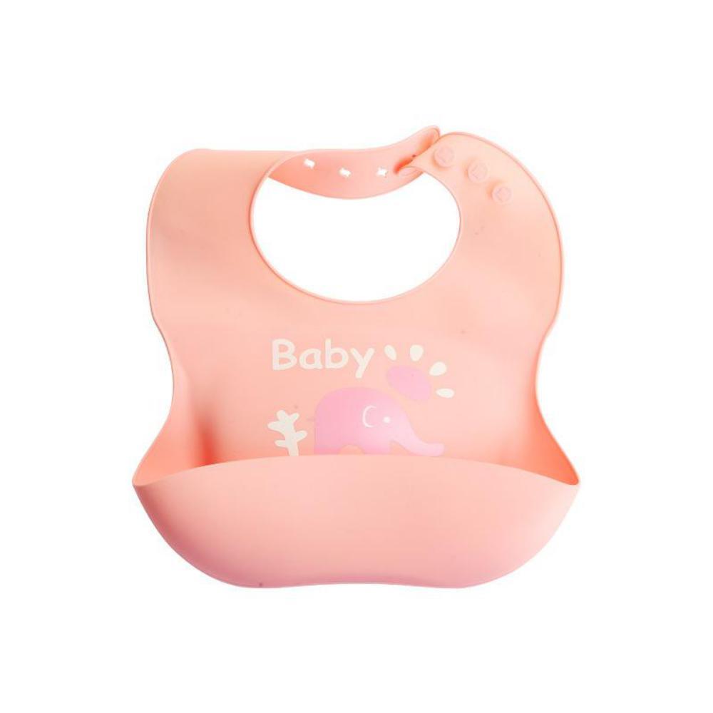 MOQ 2PCS Children's Silicone Cartoon Bib Baby Bibs Accessories Wholesale