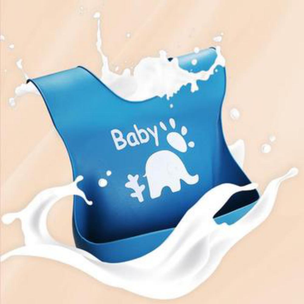 MOQ 2PCS Children's Silicone Cartoon Bib Baby Bibs Accessories Wholesale