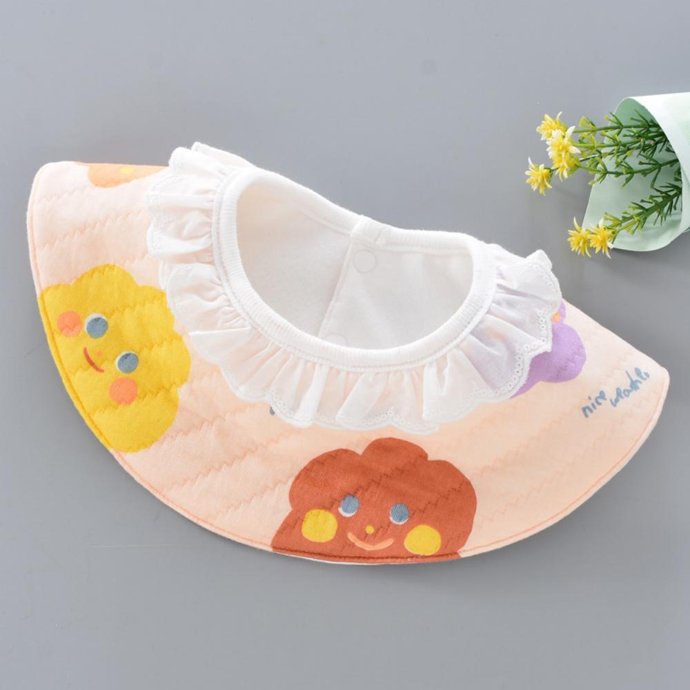 MOQ 3PCS Baby Bib Thickened Waterproof Lace Bib Children's Eating Pocket Accessories Wholesale