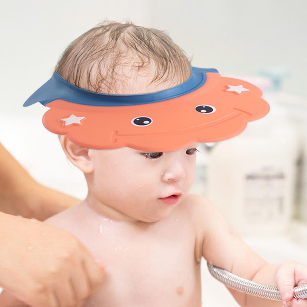 MOQ 3PCS Baby Ear Protection Shampoo Cap Adjustable Waterproof Shower Cap Baby Accessories Wholesale