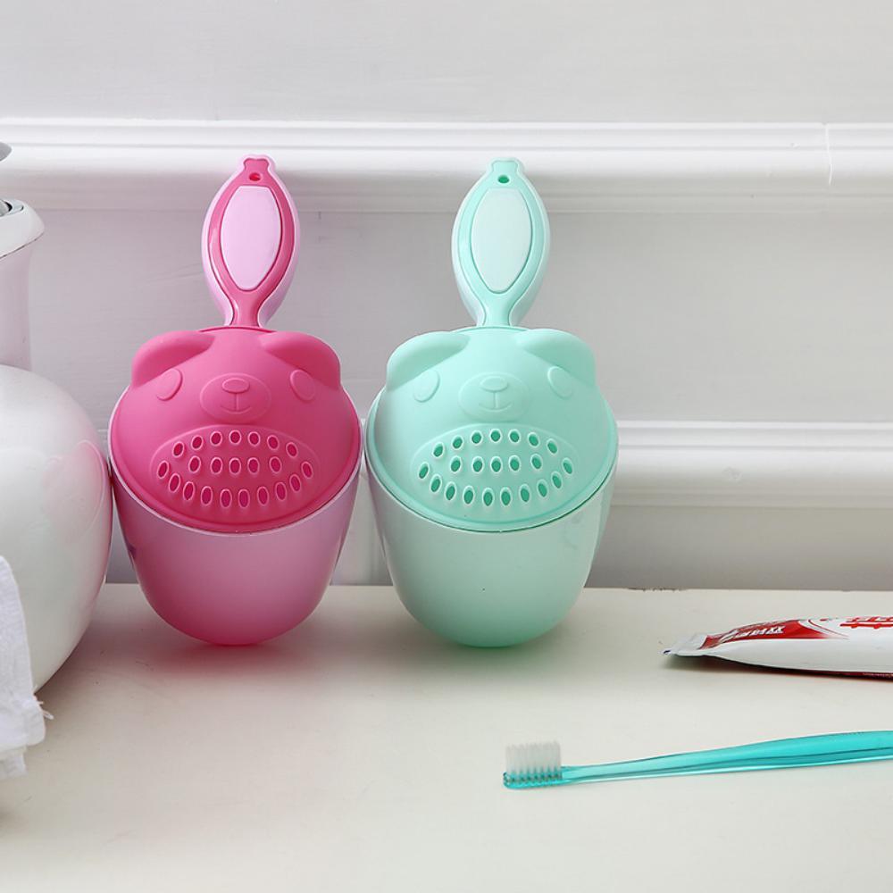 MOQ 3PCS Baby Shampoo Cup Shampoo Cup Shower Infant Shampoo Scoop Children's Plastic Spoon Baby Accessories Wholesale