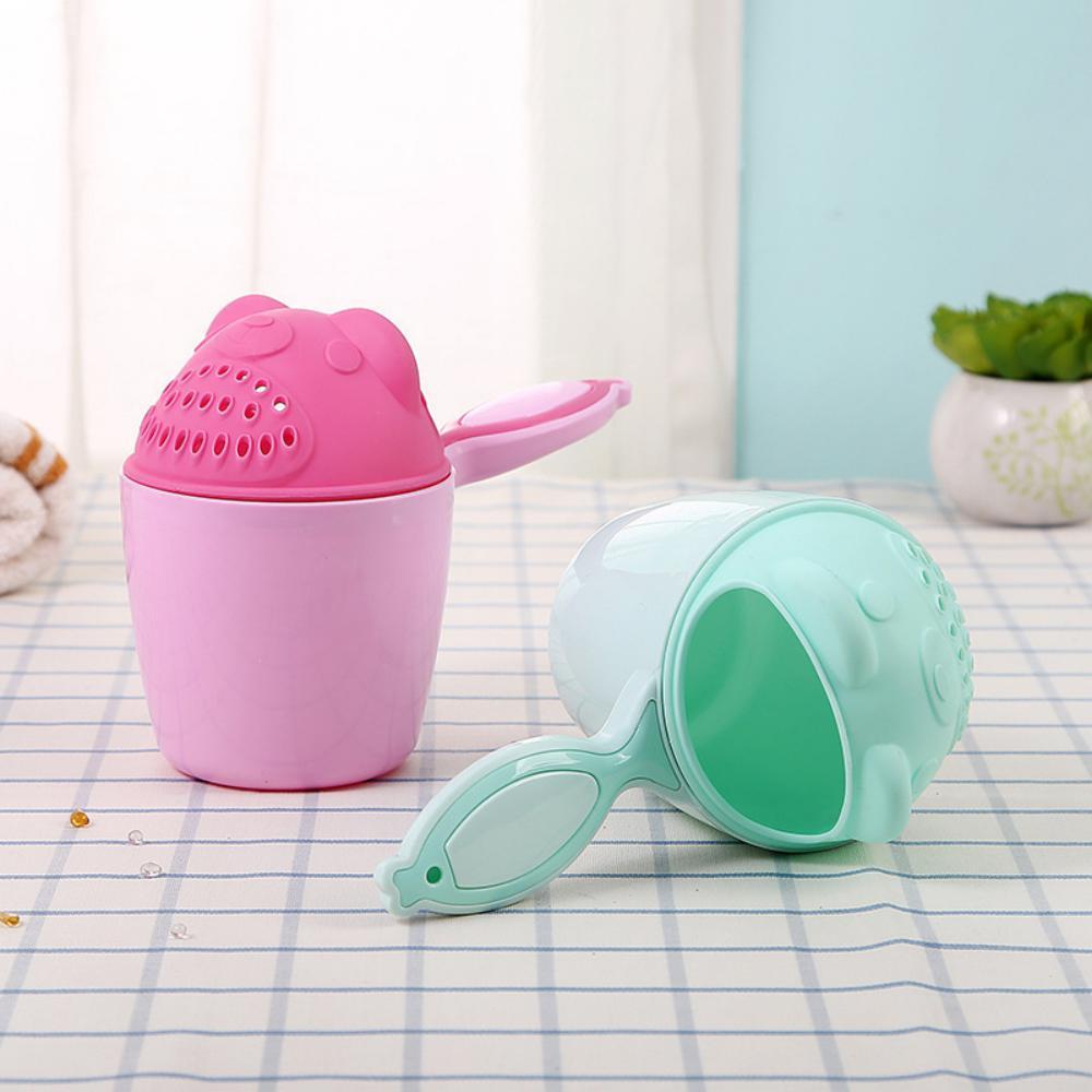 MOQ 3PCS Baby Shampoo Cup Shampoo Cup Shower Infant Shampoo Scoop Children's Plastic Spoon Baby Accessories Wholesale