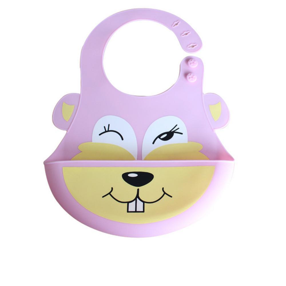 MOQ 3PCS Cartoon Baby Silicone Bib Accessories Wholesale