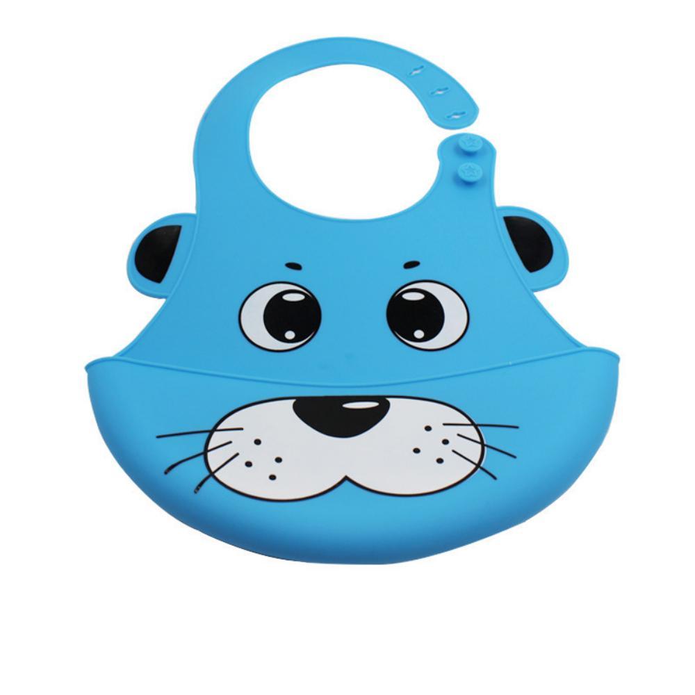 MOQ 3PCS Cartoon Baby Silicone Bib Accessories Wholesale