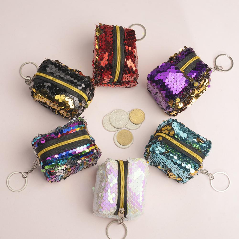 MOQ 3PCS Little Girl Two Color Sequin Wallet Wholesale Accessories