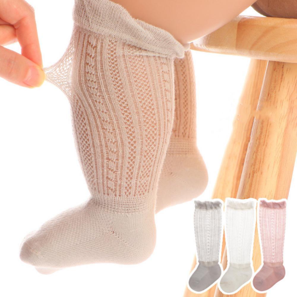 Newborn Baby Spring And Summer Openwork Stockings Kids Three-piece Suit Accessories Wholesale