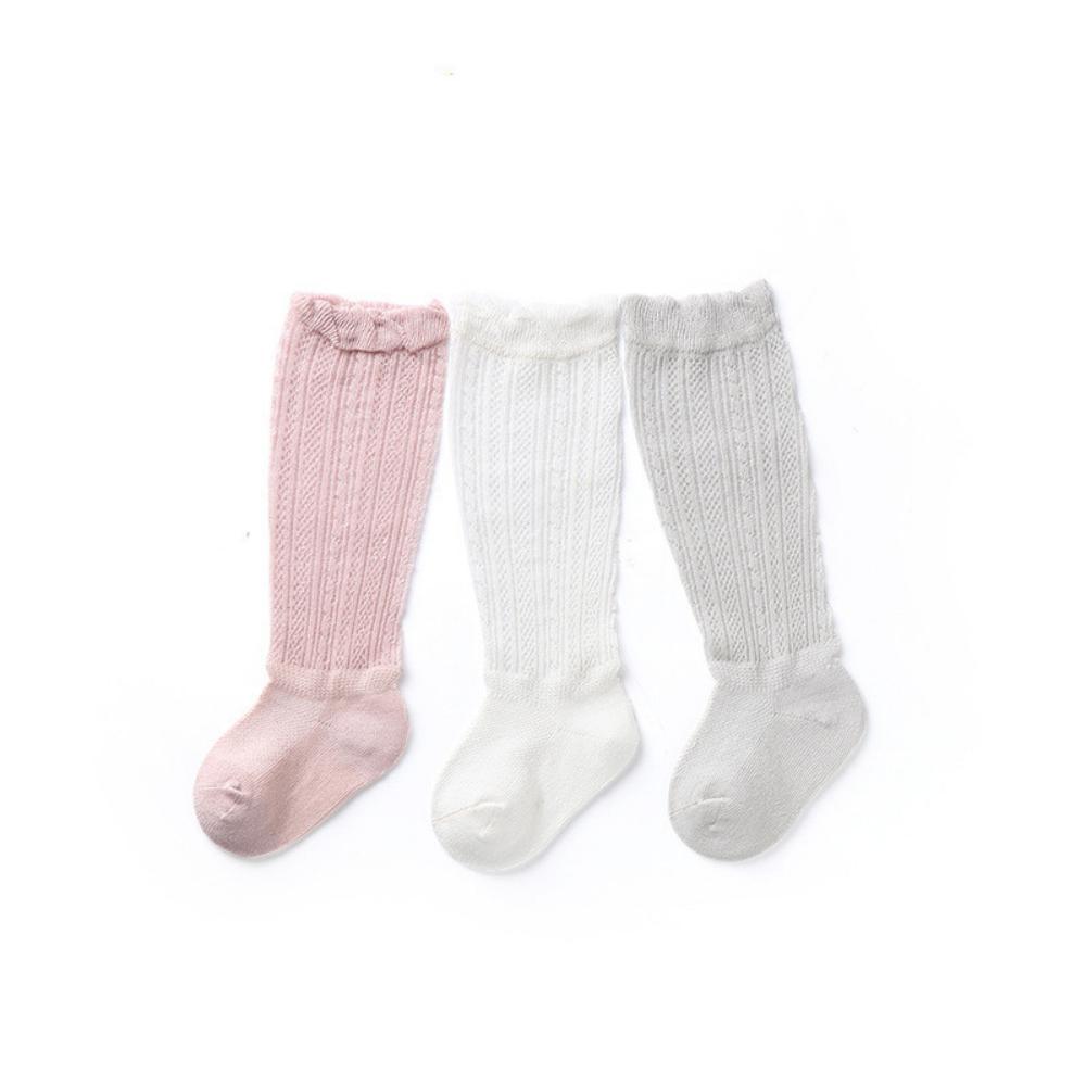 Newborn Baby Spring And Summer Openwork Stockings Kids Three-piece Suit Accessories Wholesale