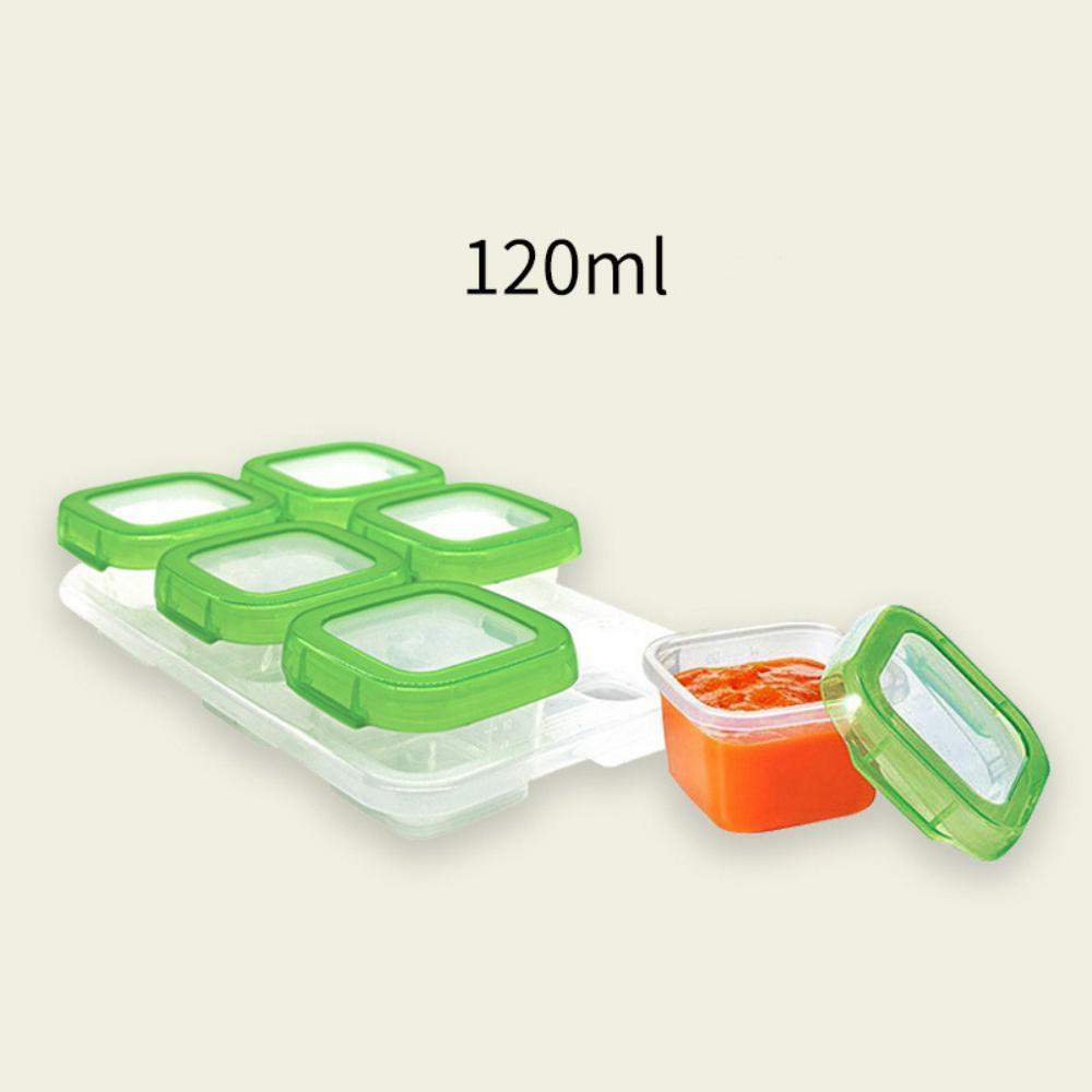 MOQ 3 Pieces Baby Food Box Six-pack Set Freezer Box Fresh-keeping Box Wholesale Kids Accessories