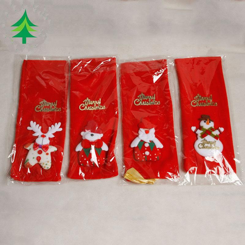 MOQ:8PCS Christmas decoration non-woven wine bag wholesale