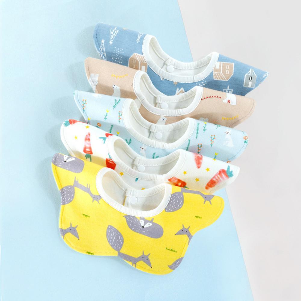 MOQ 5PCS Baby Cotton Waterproof Baby Petal Bibs Accessories Wholesale