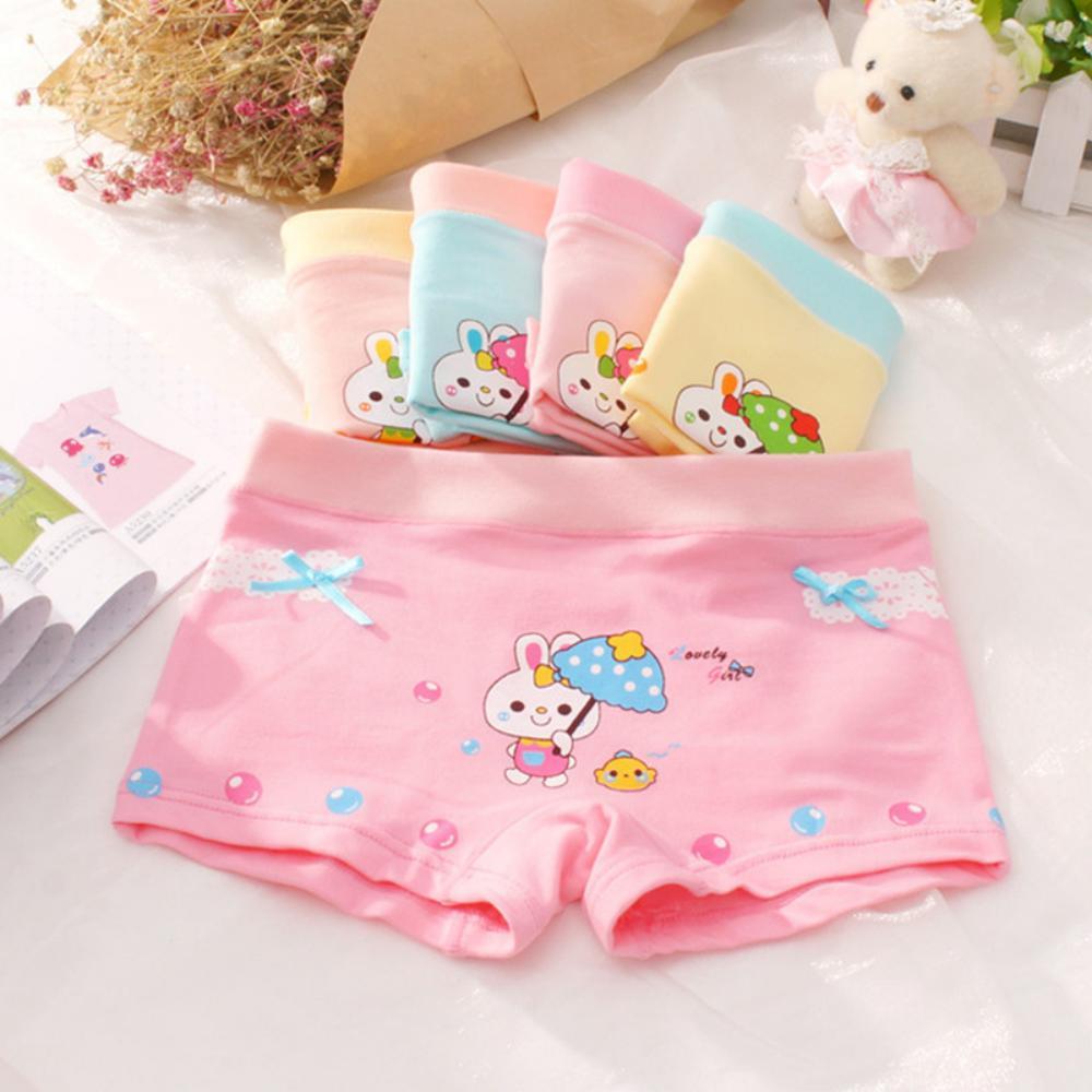 MOQ MommBaby 5PCS Cute Cartoon Girls’ Cotton Underwear Childrens Accessories Wholesale