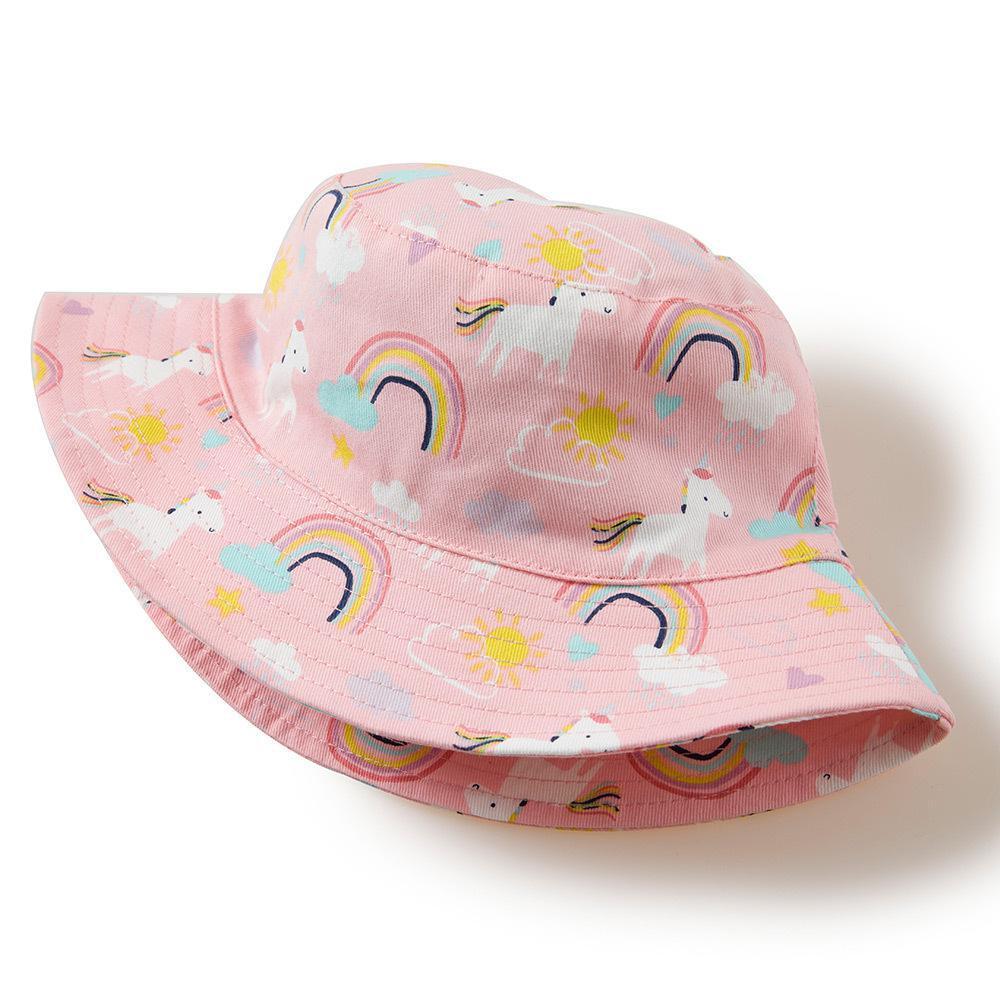 5PCS New Sun Hat Baby's Lovely Colorful Cartoon Hat Cotton Hat Baby Accessories Wholesale