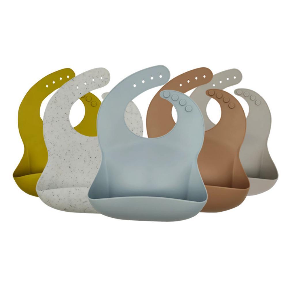 MOQ 5PCS Silicone Bib Baby Saliva Towel Accessories Wholesale