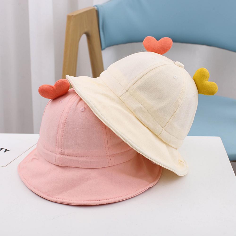 5PCS Spring And Summer New Sun Hat Children's Love Basin Cap Kids Accessories Wholesale