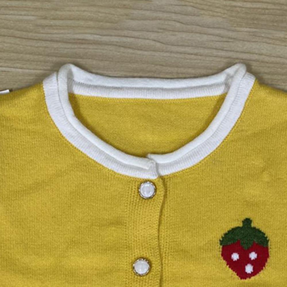 5PCS Girls Strawberry Love Heart Long Sleeve Sweater Wholesale Little Girl Clothing