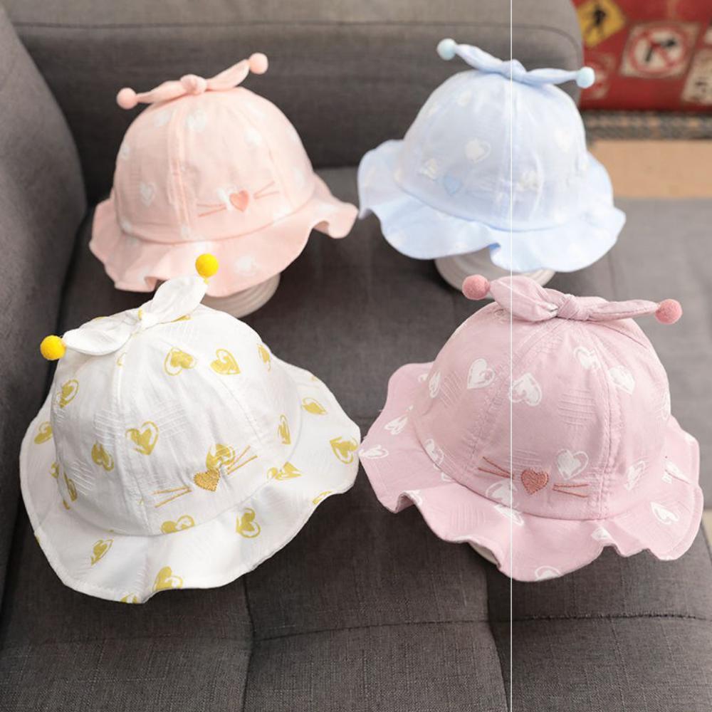 5PCS Summer Cute Princess Fisherman Hat For Newborn Children Baby Accesories Wholesale