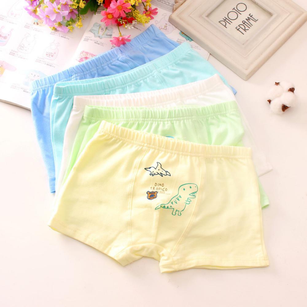 MOQ 6PCS Cotton Cartoon Concise Pattern Boy Underwear Kids Accessories Wholesale