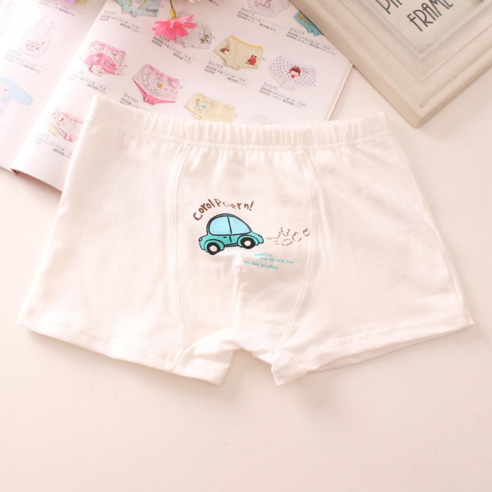 MOQ 6PCS Cotton Cartoon Concise Pattern Boy Underwear Kids Accessories Wholesale