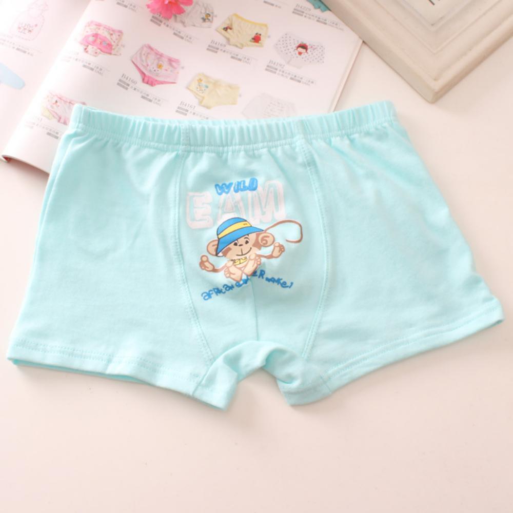 MOQ 6PCS Cotton Cartoon Concise Pattern Boy Underwear Kids Accessories Wholesale