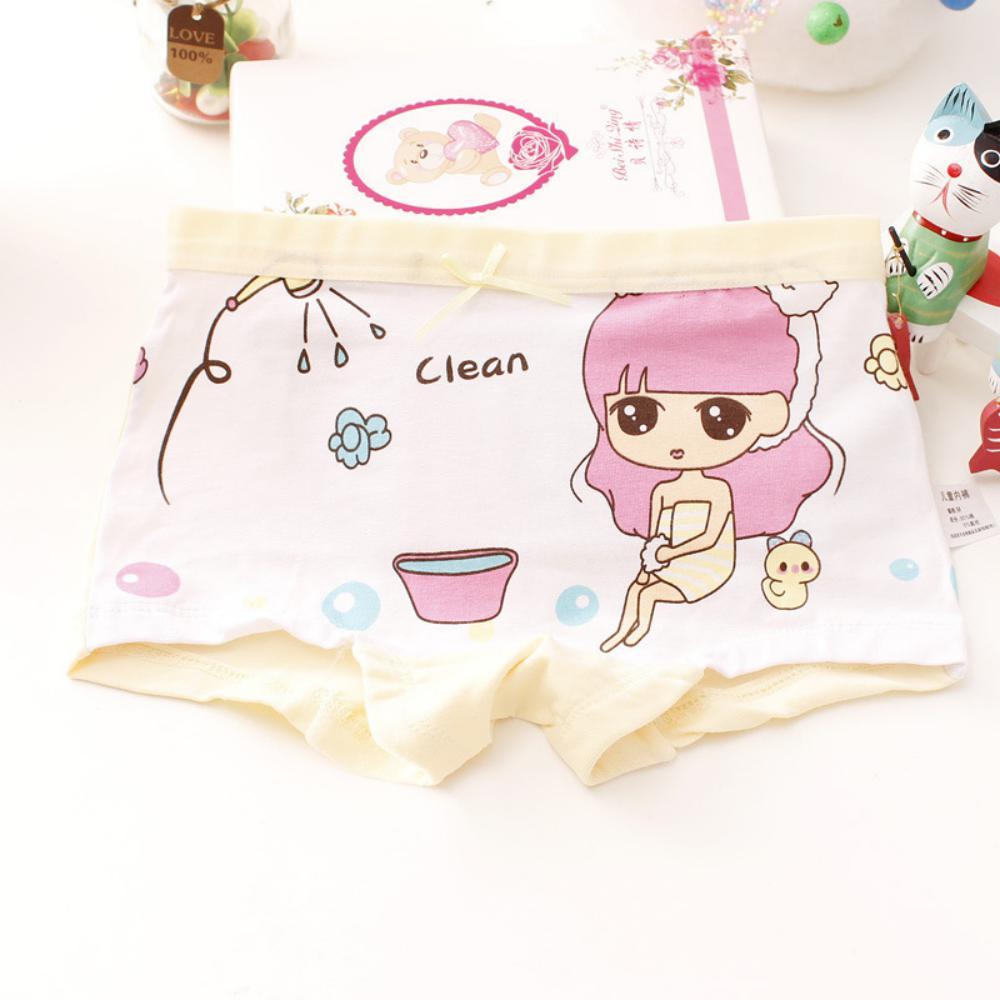 MOQ 6PCS Cute Girls' Fine Woven Cotton Underwear Princess Pattern Wholesale Kids Accessories