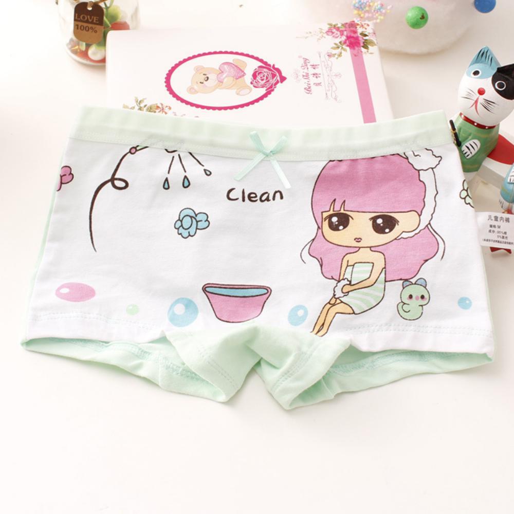 MOQ 6PCS Cute Girls' Fine Woven Cotton Underwear Princess Pattern Wholesale Kids Accessories