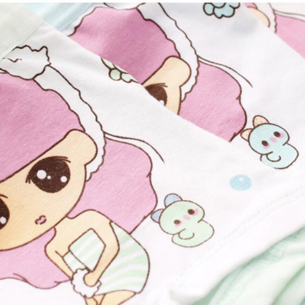 MOQ 6PCS Cute Girls' Fine Woven Cotton Underwear Princess Pattern Wholesale Kids Accessories