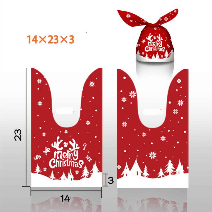 MOQ 100pcs Christmas Print Random Packing Bag Wholesale