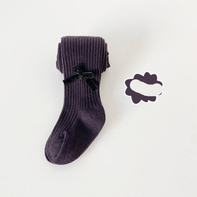 MOQ 8Pairs Monochrome cotton children's pantyhose socks Wholesale