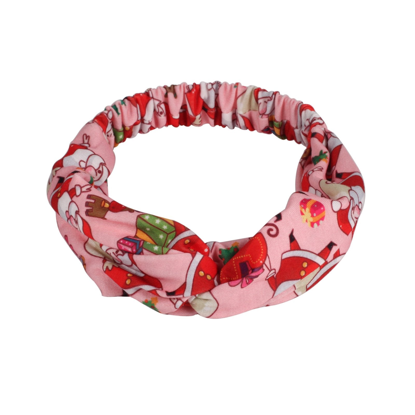 MOQ:8pcs Christmas Santa Claus Print Hair Band Wholesale