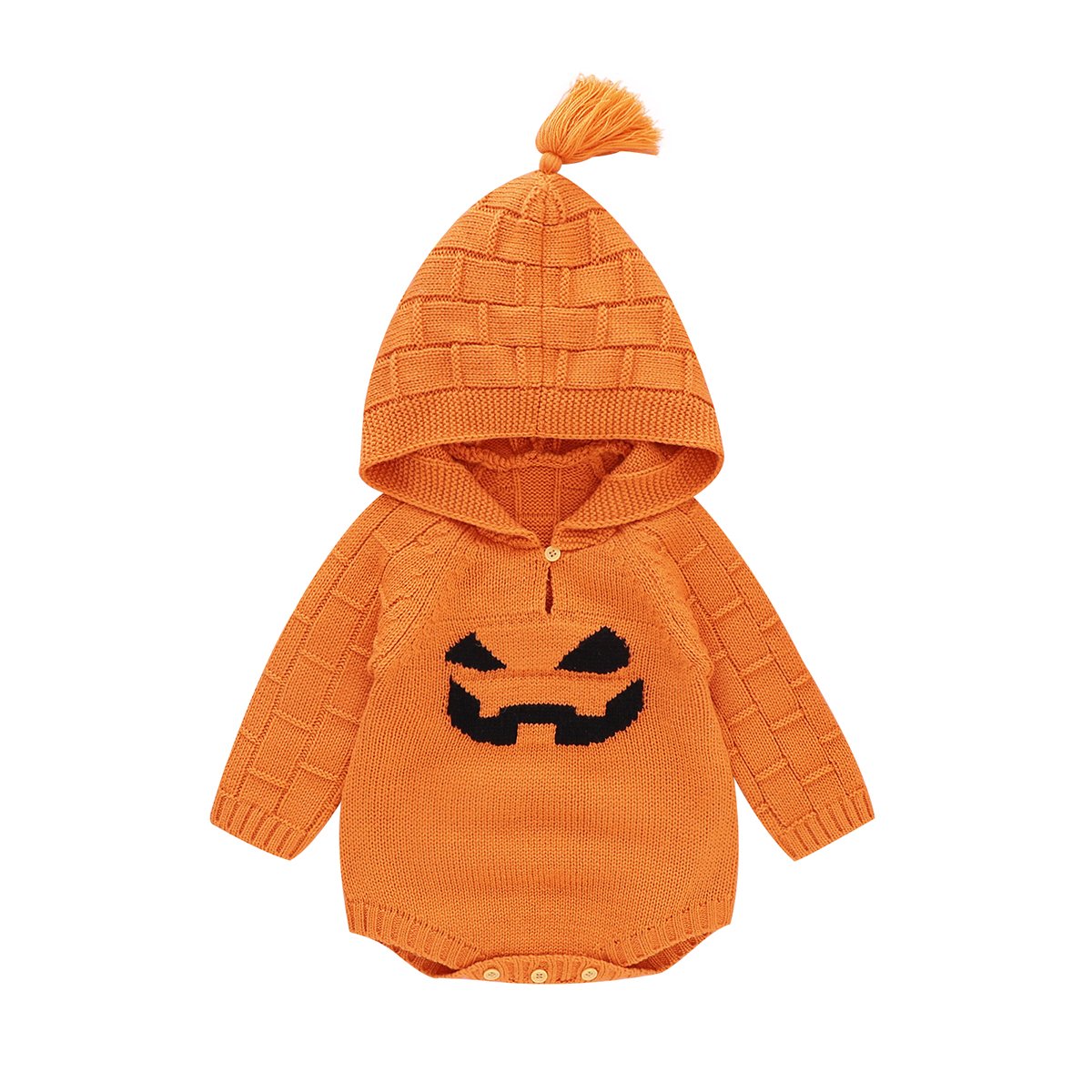 Baby Winter Halloween Style Solid Color Hooded Long Sleeve Jumpsuit Wholesale Baby Clothes In Bulk