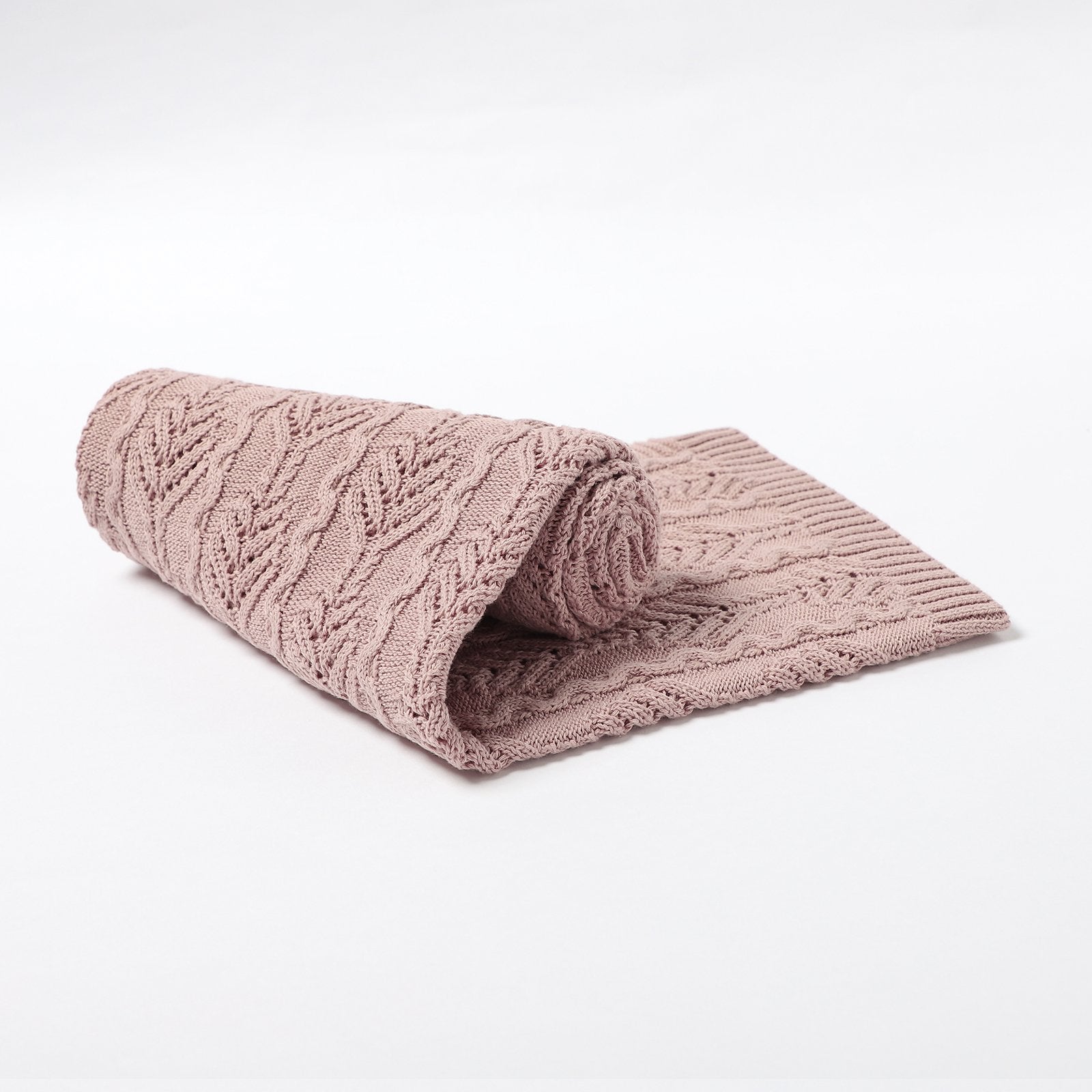 Hollow Out Solid Color Knitted Blanket Baby Blankets Wholesalers