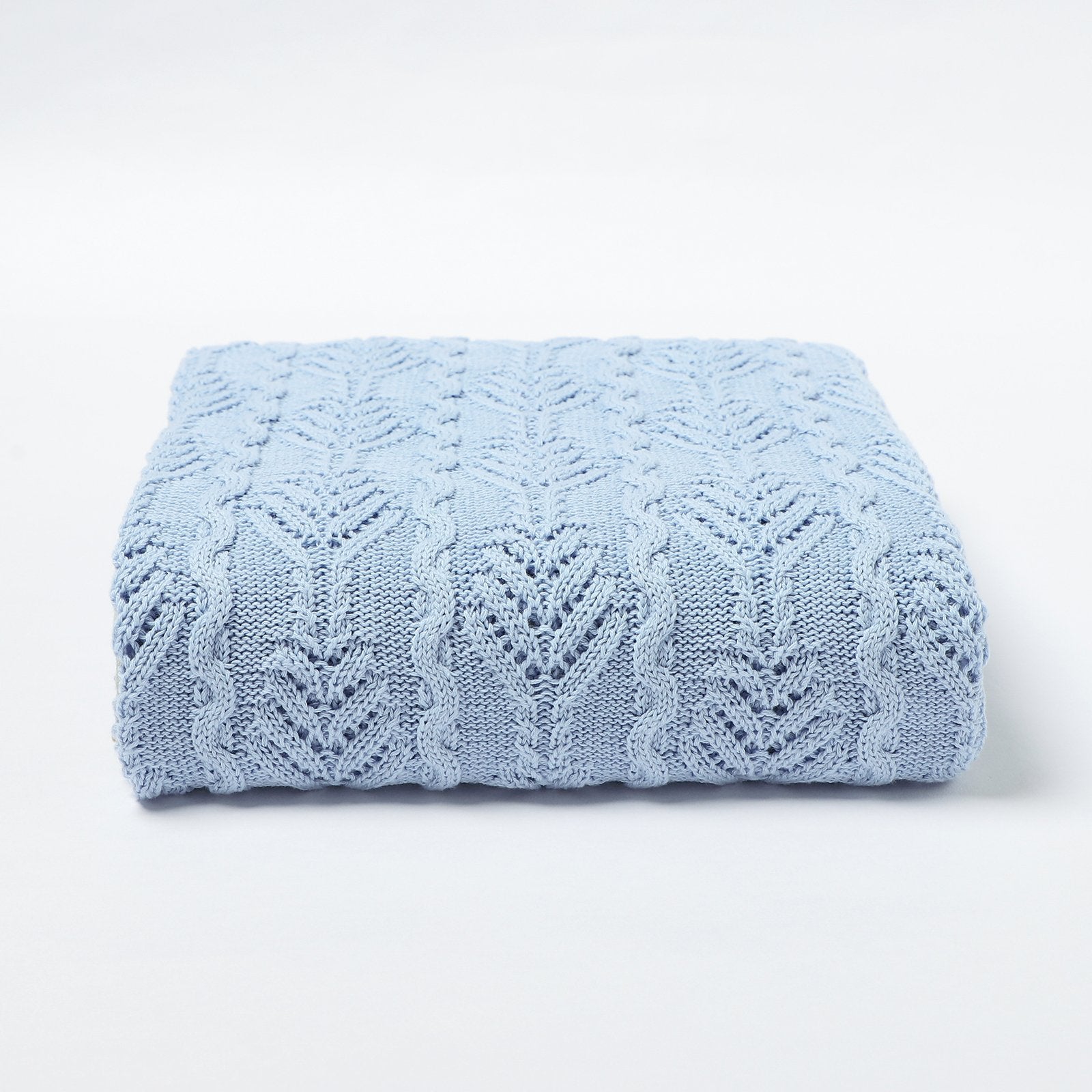 Hollow Out Solid Color Knitted Blanket Baby Blankets Wholesalers