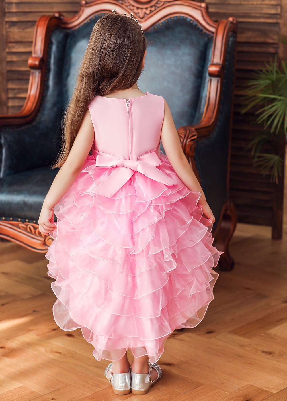 Girl Prom Dress Trailing Princess Skirt Flower Girl Dress