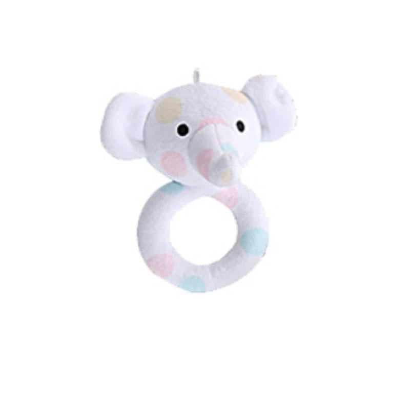 MOQ 10PCS Educational toys baby rattles can bite cloth bell dolls Wholesale